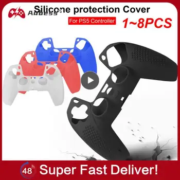 1 ~ 8PCS csúszásmentes puha szilikon tok a DualSense védőburkolathoz PS 5 PS5 vezeték nélküli vezérlő tartozékokhoz