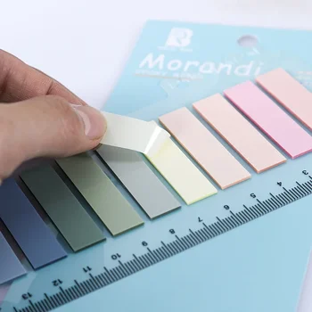 10 szín PET laza levél oldal címke index címke Morandi szín cetli oldaljelölő Mini öntapadó matricák Scrapbooking