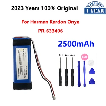 100% eredeti 2500mAh csere akkumulátor JBL Harman Kardon Onyx HKOnyx hangszóróhoz PR-633496 Bateria akkumulátorok