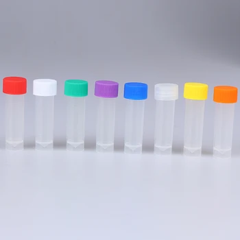 10Db 5 ml-es műanyag kémcsöves injekciós üveg csavaros kupakkal Csomagolás