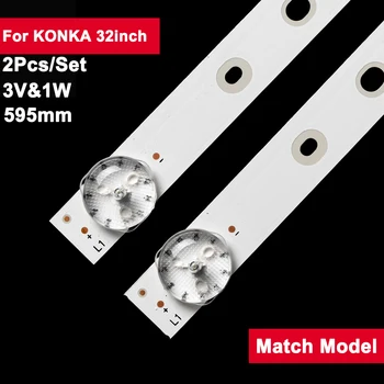 2 db/set 32inch 580mm LED háttérvilágítású szalag KONKA 32'' 6led RF-BK320E30-0601S-07 LED32F1000,TKLE3218RTX,LED32K1000,KDG32ML662L