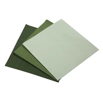200PCS zöld papír koktélszalvéták eldobható 3 rétegű ital dombornyomott esküvői puha születésnapi vacsorára leánybúcsú
