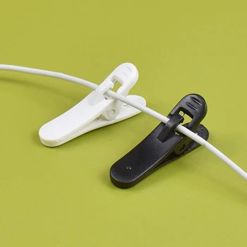20Pcs Új fülhallgató kábel klip Nip bilincs Szervezeti tartó forgatható Mini hordozható fülhallgatóhoz Kábel bilincs