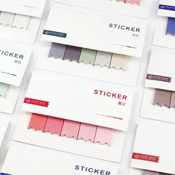 2pack/lot Rainbow Color sorozat sor Öntapadó kreatív jegyzettömbök Utazási papír jegyzetek Üzenet Jegyzettömb diákoknak címkék