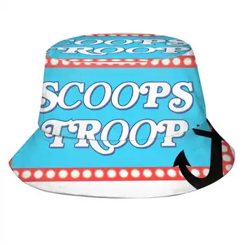 3-Scoops Troop Korean Ladies Outdoor Sun Hat Bucket Cap 3 évad 3 Netflix gombóc Csapat gombóc Ahoy Steve Dustin Henderson