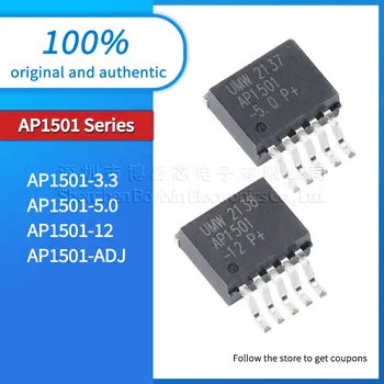 5 db, eredeti AP1501-3.3 AP1501-5.0 AP1501-12 AP1501-ADJ PWM step-down DC/DC konverter IC chip TO-263-5