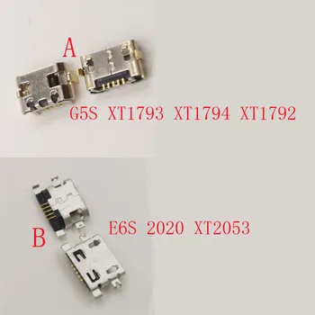 50Pcs dokkoló port csatlakozó USB töltő töltő csatlakozó érintkező dugó Motorola Moto E6S 2020 XT2053 XT1794 XT1792 G5S XT1793