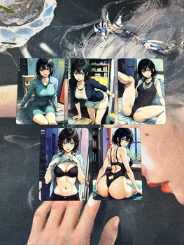 5db/set One Punch Man Girls Flash Card Acg Kawaii Tatsumaki Anime Game Collection Card ajándék játékok