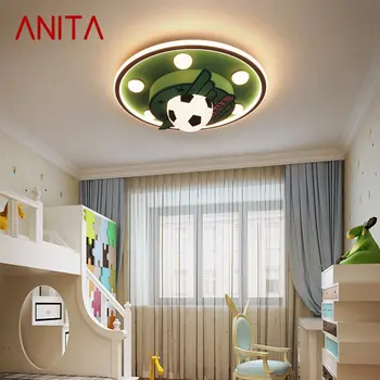 ANITA Modern mennyezeti lámpa LED 3 szín Kreatív rajzfilm futball dekoráció Gyermek fény otthoni gyermek hálószoba lámpatest ANITA Modern mennyezeti lámpa LED 3 szín Kreatív rajzfilm futball dekoráció Gyermek fény otthoni gyermek hálószoba lámpatest 0