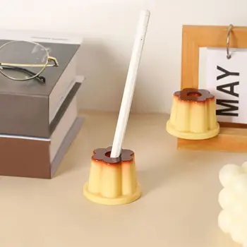 Aranyos puding tolltartó Diák aranyos rajzfilm kreatív asztali dísz zselé alakú toll lyuk ceruza nyílás ceruza tároló állvány