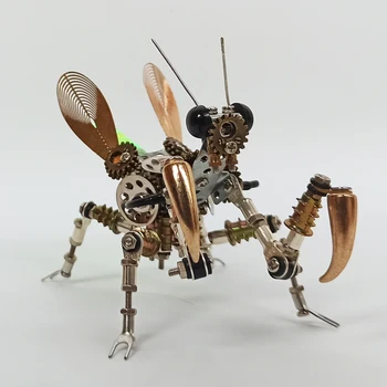 barkácsgép precíziós rovarok nehéz kézzel készített ajándékdíszek 3d háromdimenziós sáska fém összeszerelési modell játék barkácsgép precíziós rovarok nehéz kézzel készített ajándékdíszek 3d háromdimenziós sáska fém összeszerelési modell játék 1