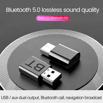 Bluetooth 5.0 adóvevő 5.0 + EDR Kettő az egyben Bluetooth 5.0 adapter adása/vétele USB 3,5 mm-es AUX adapter Autós TV