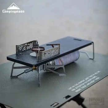 CAMPINGMOON GT-3 kültéri kemping IGT taktikai asztal levehető hordozható piknik pillangókályha tartólemez XD-3F
