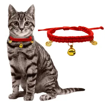 csengővel Stílusos kínai stílusú kutya kölyökkutya macska pendent nyaklánc nylon macska nyaklánc finom kivitelezés kisállat kellékek