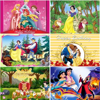 Disney hercegnő téma hátterek gyerekeknek Gyermek születésnap boldog ünnepeket Babaváró Erdei hátterek Stúdió banner fotóhívás
