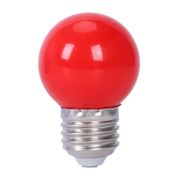 E27 3W 6 SMD LED energiatakarékos gömbizzó lámpa AC 110-240V, piros