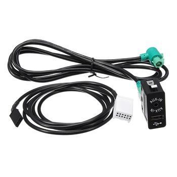 E60 / E61 / E63 / E64 / E87 helyettesítése Car Audio AUX USB aljzat kapcsoló AUX USB kábel kábel kábel