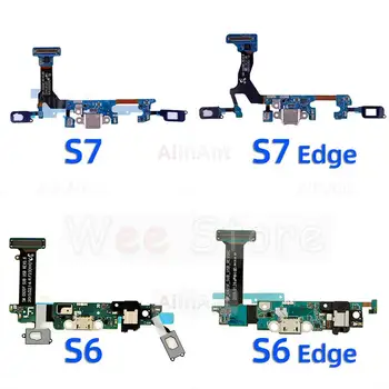  eredeti USB alsó töltő dokkoló csatlakozó port töltő Flex kábel Samsung Galaxy S6 S7 Edge G920S G925S G930S G935S készülékhez