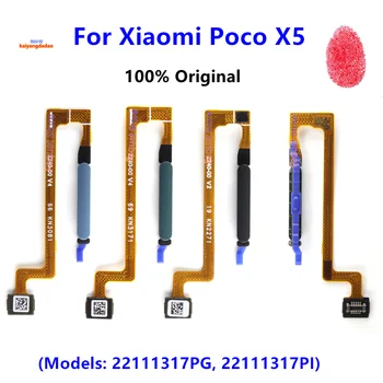  eredeti Xiaomi Poco X5 bekapcsológomb gombhoz Flex kábel ujjlenyomat-érzékelő szkenner felismerés Flex kábel javító alkatrészek