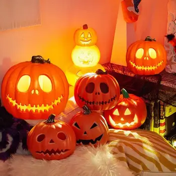Halloween LED izzó léggömbök Horror Ghost Tök Latex Ballon Halloween Party dekorációk otthoni beltéri kültéri gyerekeknek