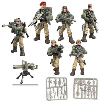II. világháború 2. világháború sivatag Német hadsereg Katonai katona Városi rendőrség SWAT fegyver kiegészítők Kompatibilis mini figurák Építőelemek játék