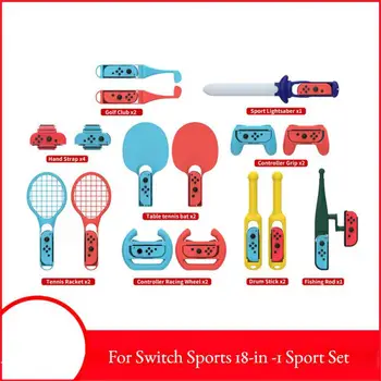  In 1 For Switch Sports Control - Karszalag teniszütő fitnesz lábpánt kard játék kapcsoló OLED kiegészítők
