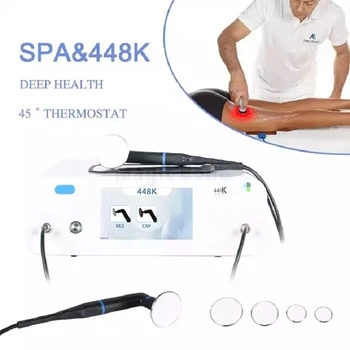 INDIBA fogyás 448khz A tecarterápia behatol 12CM alatt Tecar a bőr mély egészségápolása Spa testkarcsúsító gép