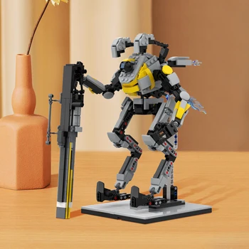 Játék szerepe Northstar Prime robot harcos robot építőkocka játékok bemutatóállvánnyal a Titanfalltól 676 részes születésnapi ajándék gyermekeknek