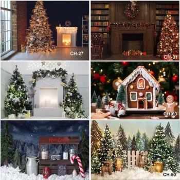 Karácsonyi háttér Karácsonyfa ajándék dekoráció Ház Téli havas fotózás Háttér Családi portré fotózás Fotófülke