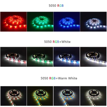 LED Szalag fény 5m 60LEDs/m RGB 2835 SMD 5050 Rugalmas LED szalag Fehér Meleg fehér Piros Kék Bluetooth 12V vízálló szalag dekoráció LED Szalag fény 5m 60LEDs/m RGB 2835 SMD 5050 Rugalmas LED szalag Fehér Meleg fehér Piros Kék Bluetooth 12V vízálló szalag dekoráció 4