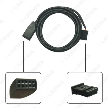 LEEWA autórádió USB AUX-In kábel dugó AUX / USB aljzat BMW 3-as E46 01-05 kábelköteghez AUX kábel adapter #CA6818 LEEWA autórádió USB AUX-In kábel dugó AUX / USB aljzat BMW 3-as E46 01-05 kábelköteghez AUX kábel adapter #CA6818 2