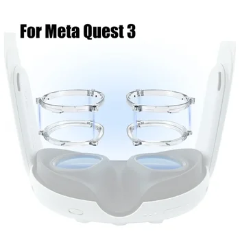Lencsekeret MetaQuest 3 objektívekhez Kék, tükröződésmentes szűrő Szemüveg mágneses lencse adapter Gyors kioldás Lencsekeret MetaQuest 3 objektívekhez Kék, tükröződésmentes szűrő Szemüveg mágneses lencse adapter Gyors kioldás 2