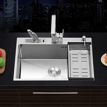 Newell Luxury Organizer alulszerelhető munkalap intelligens rozsdamentes acél többfunkciós konyhai mosogató lefolyólappal