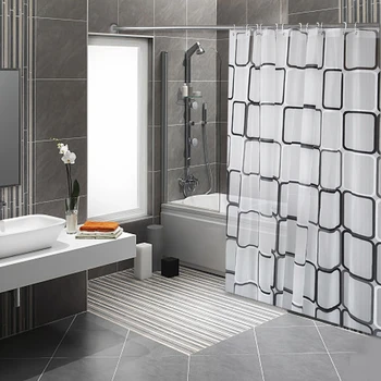 Penészbiztos Környezeti WC-ajtó függöny Fürdőszoba zuhanyfüggöny Vízálló PEVA zuhanyfüggönyök 3D fürdőfüggöny