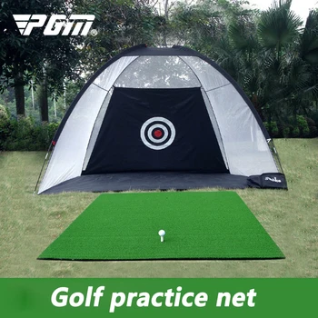 PGM Golf Practice Net beltéri kültéri ütő gyakorló háló vágható golf ütőketrec ütőháló golf kellékek Könnyen telepíthető
