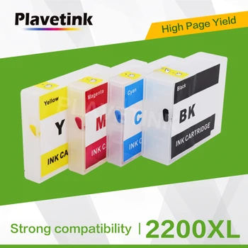 Plavetink 4 Color PGI-2200 PGI 2200 XL utántöltő nyomtató tintapatronok Canon MAXIFY IB4020 iB4120 MB5020 nyomtatóhoz ARC chippel
