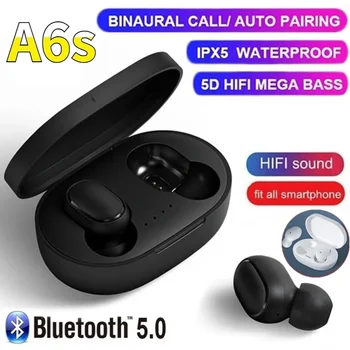TWS A6S vezeték nélküli Bluetooth fejhallgató 5.0 fejhallgató Fülhallgató Bluetooth Sport fülbe helyezhető fülhallgató mikrofonnal Xiaomihoz TWS A6S vezeték nélküli Bluetooth fejhallgató 5.0 fejhallgató Fülhallgató Bluetooth Sport fülbe helyezhető fülhallgató mikrofonnal Xiaomihoz 0