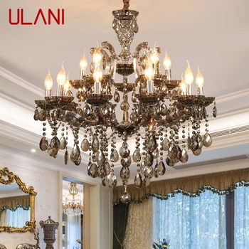 ULANI LuxusGyertya Pendent lámpa Európai stílusú kristálylámpa Art Nappali Étterem Villa lépcsőház Duplex épület