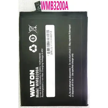 Új eredeti WALTON WMB3200A csere mobiltelefon akkumulátor 3.85V 3200mAh (12.32Wh)