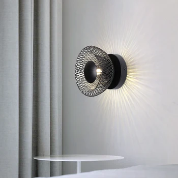 Új Olaszország Design vashálós fali lámpa folyosóhoz Mennyezeti hálószoba kerámia fej LED beltéri dekorációs világítás