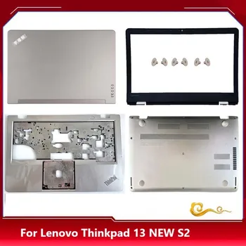 Új/org Lenovo Thinkpad 13 készülékhez Új S2 2. generációs 2016 LCD hátlap / LCD keret /Felső fedél 01AY566 / Alsó ház, Ezüst